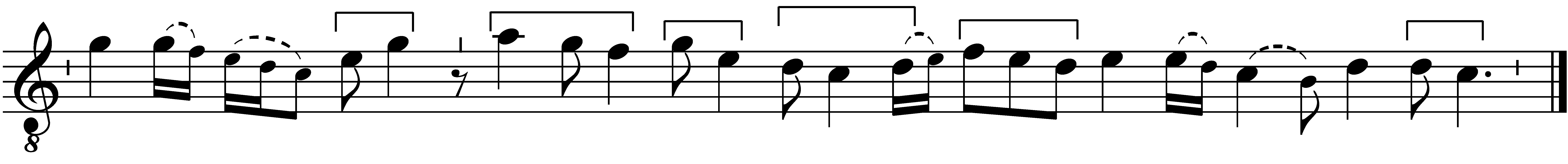 Refrain musical notation